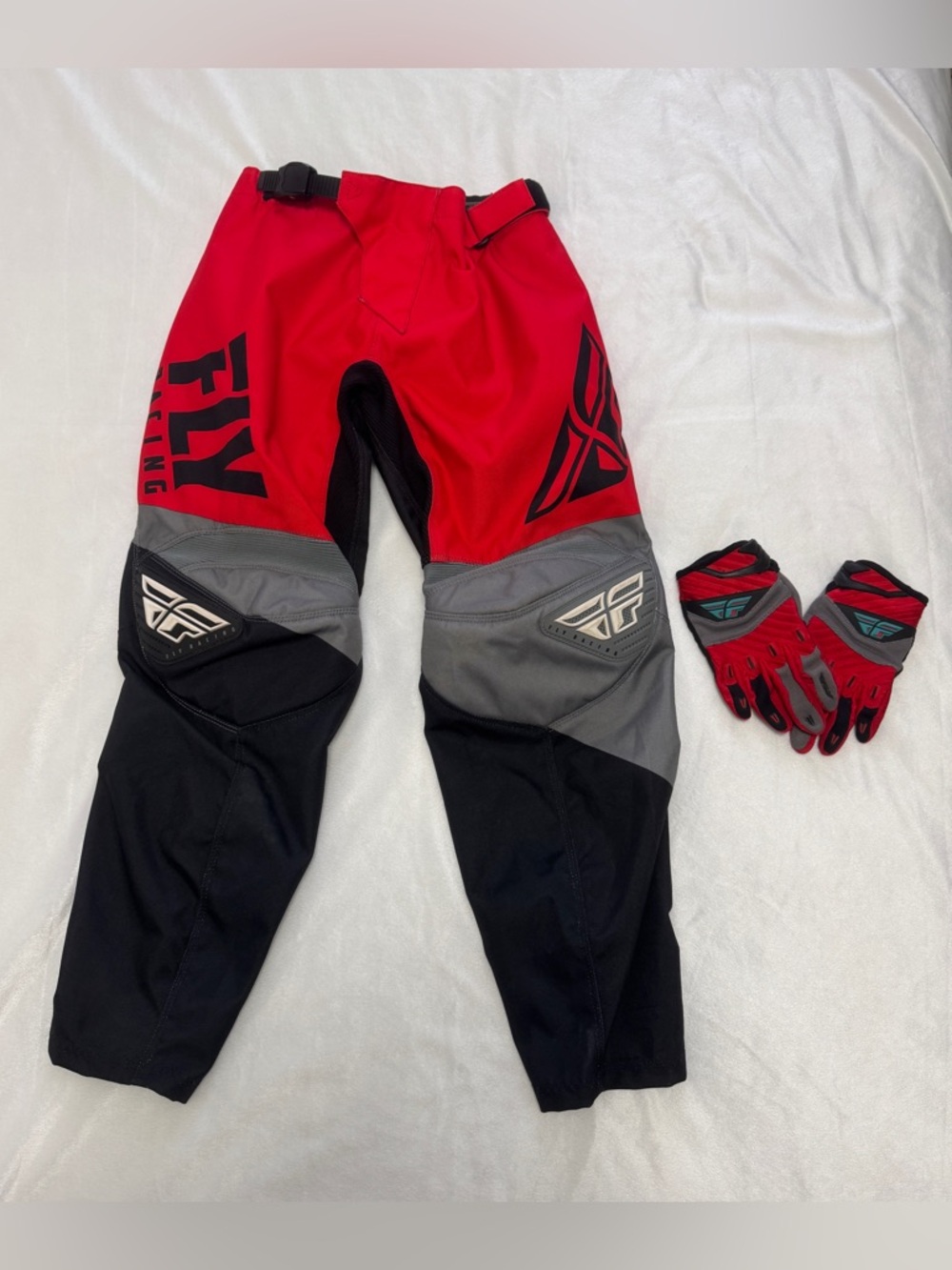 Fly Racing Youth F-16 Moto Pants and Gloves